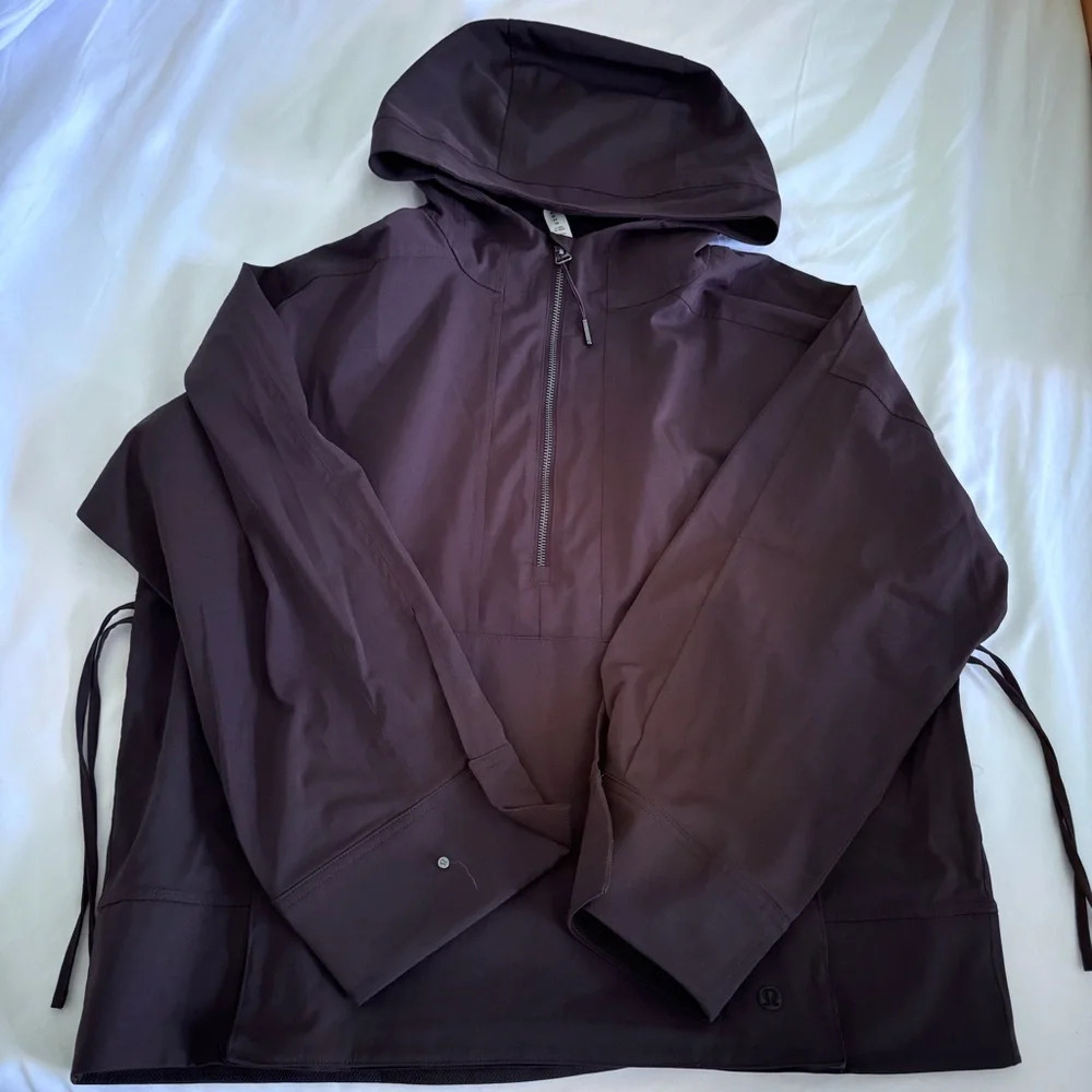 🆕🤎 Lululemon Water Repellent Hooded Anorak - Espresso